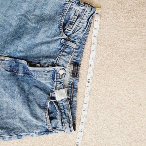 Banana Republic Midrise Loose Stovepipe Wide Leg Button Fly Baggy Jeans 31 - Picture 11 of 14